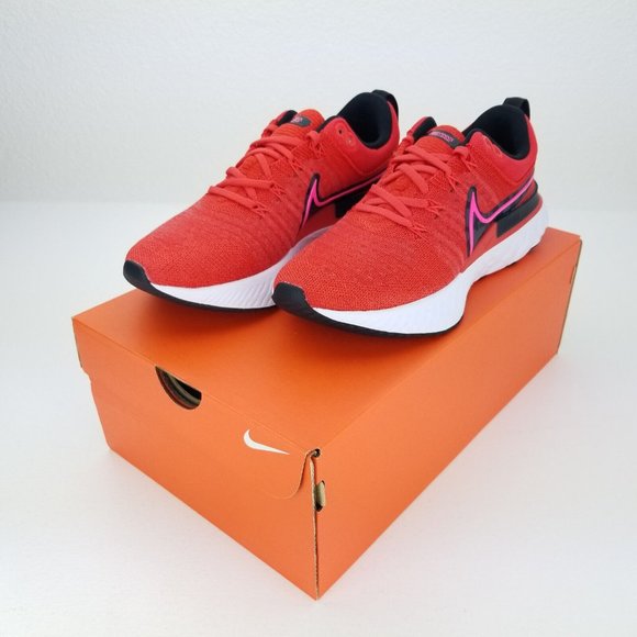 Nike React Infinity Run Flyknit 2 Womens Running Shoe Red DM8073 600 Sizes 7-9.5 - Picture 9 of 9